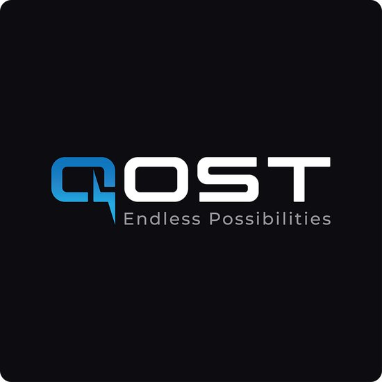 Qost - CAT6 internetkabel - CCA / UTP - 10 Gbps / 250 MHz - RJ45 Connectoren - Patchkabel / Netwerkkabel - 1 meter - Zwart