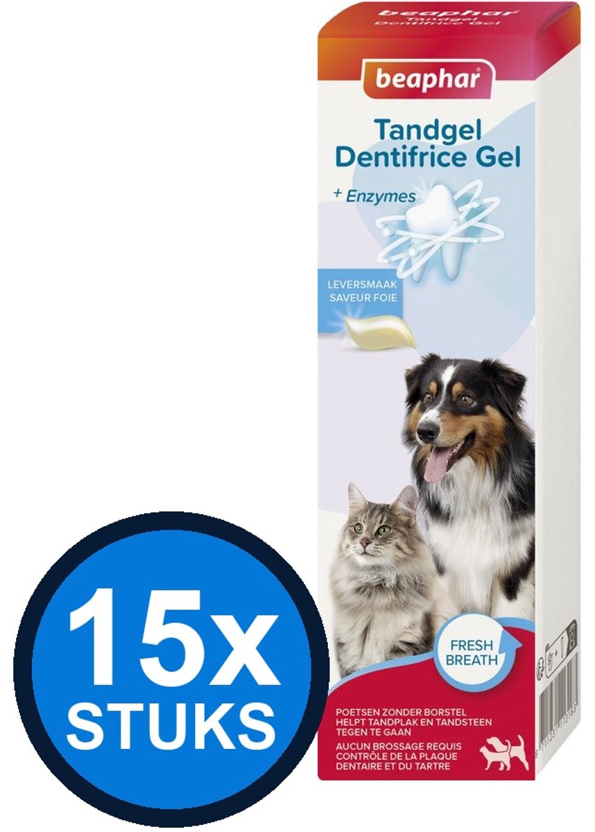 15x Beaphar - tandgel 100gr - Dierenverzorging