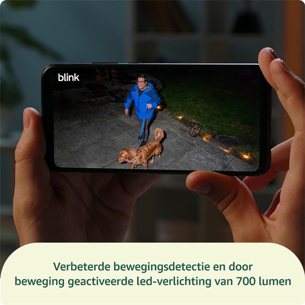 SnelShoppen - Draadloze Buitencamera met Schijnwerper | Slimme Beveiligingscamera met 700 Lumen LED Verlichting, Tot 2 Jaar Batterijduur, Inclusief Sy