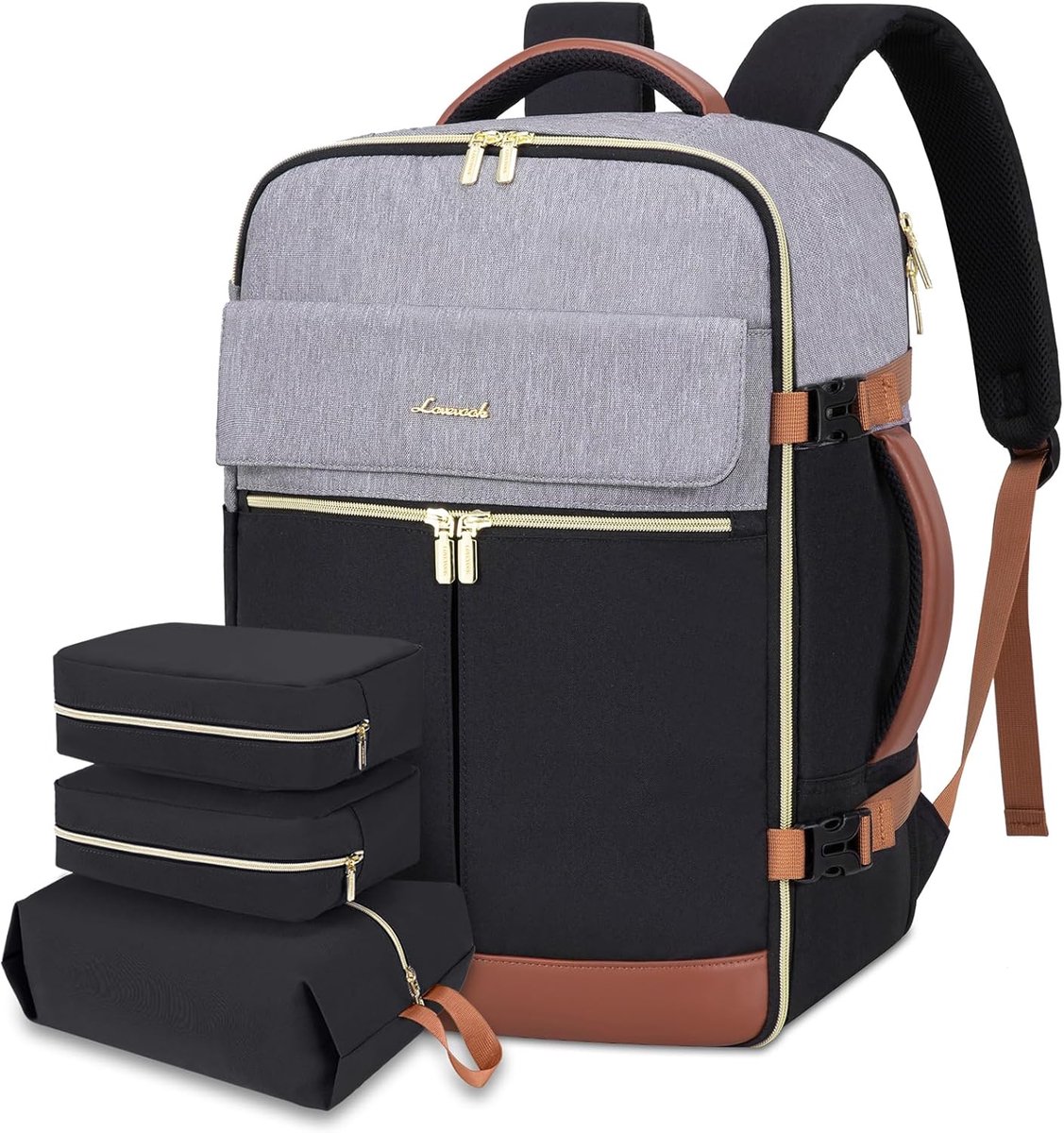 Thijox - Lovevook Rugzak Handbagage Vliegtuig 45x36x20 cm, Reisrugzak Dames voor Ryanair Easyjet, Laptoprugzak 17 inch, 40 Liter, Grote Kofferrugzak G