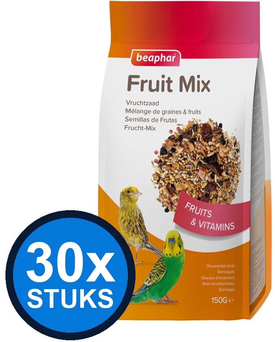 30x Beaphar - vruchtzaad 150gr - Vogelvoer - 150 g
