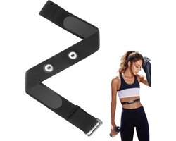 Thijox - Polar Pro Borstband Hartslagmeter, Verstelbare Cardioriem voor ANT+ & Bluetooth, Compatibel met Garmin, Wahoo, Polar H10 H9, Coospo (70-105 c