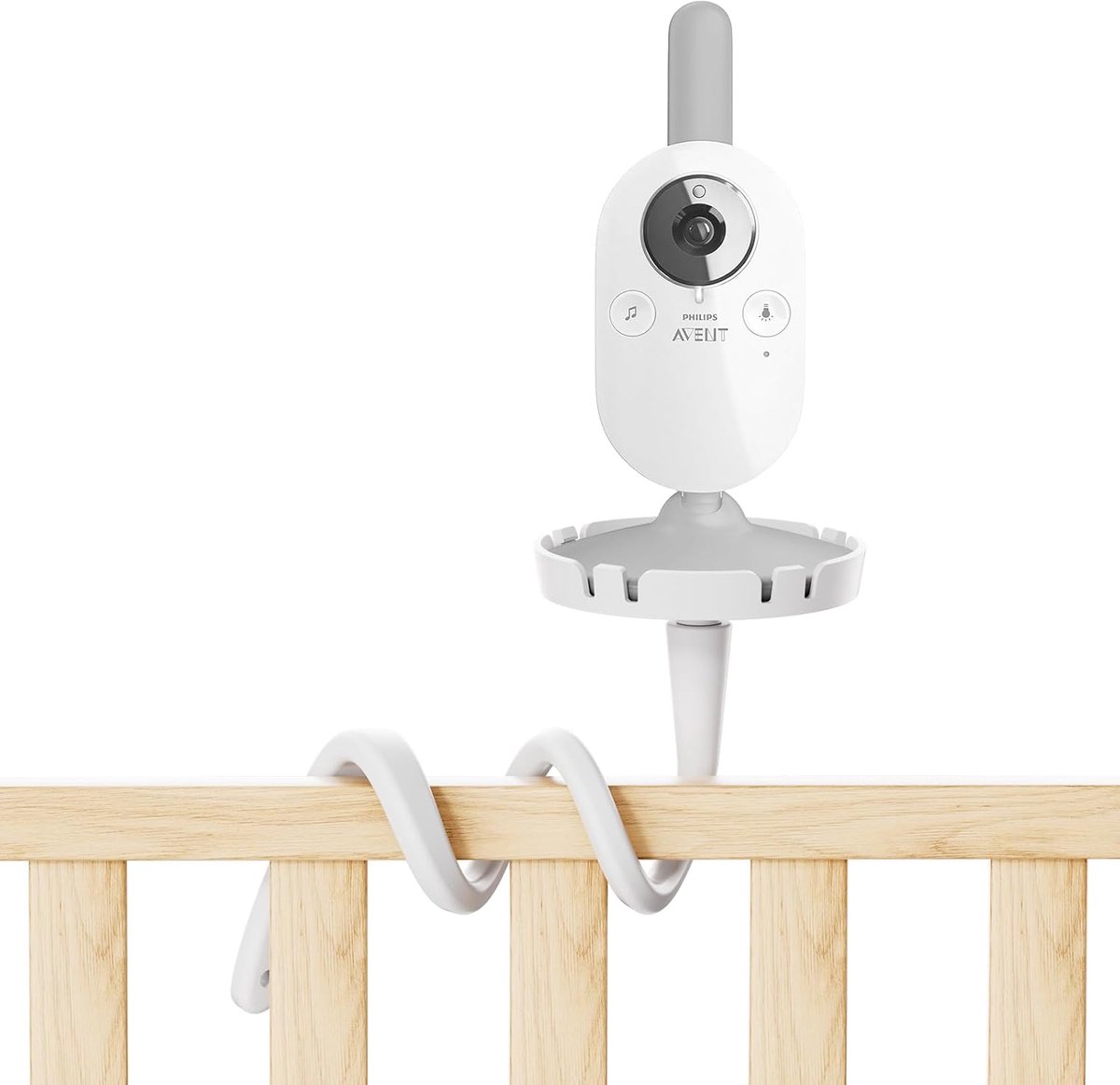 SnelShoppen - Babyhouder 360° Zwanenhals voor Babyfoon - Flexibele Camera Steun, Eenvoudig Bevestigen zonder Boren, Veilig en Handig voor Kinderen - G