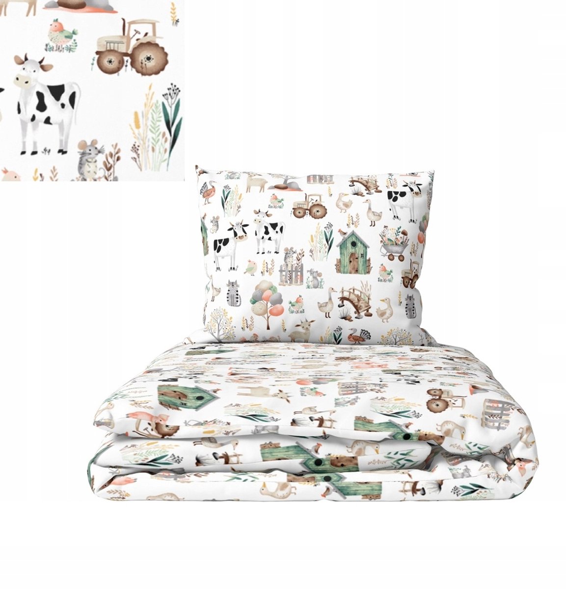 Kinderbeddengoed Katoen 100x140cm + 50x60cm, OEKO-TEX Gecertificeerd
