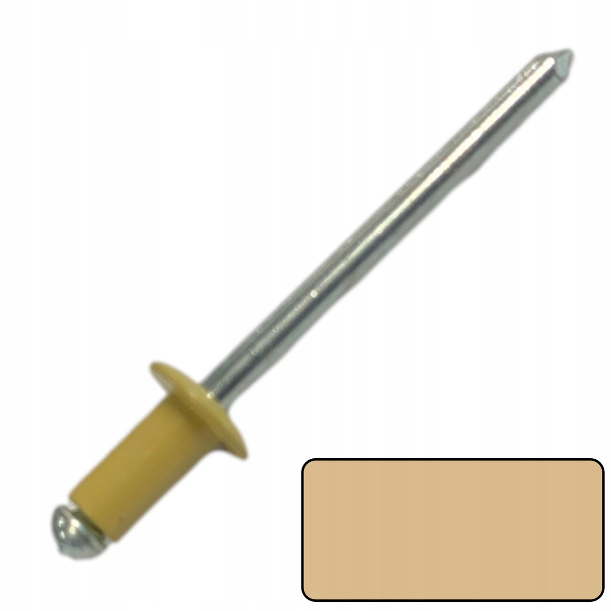 Merkloze blindklinknagels 4x8mm RAL1001 - 100 stuks beige