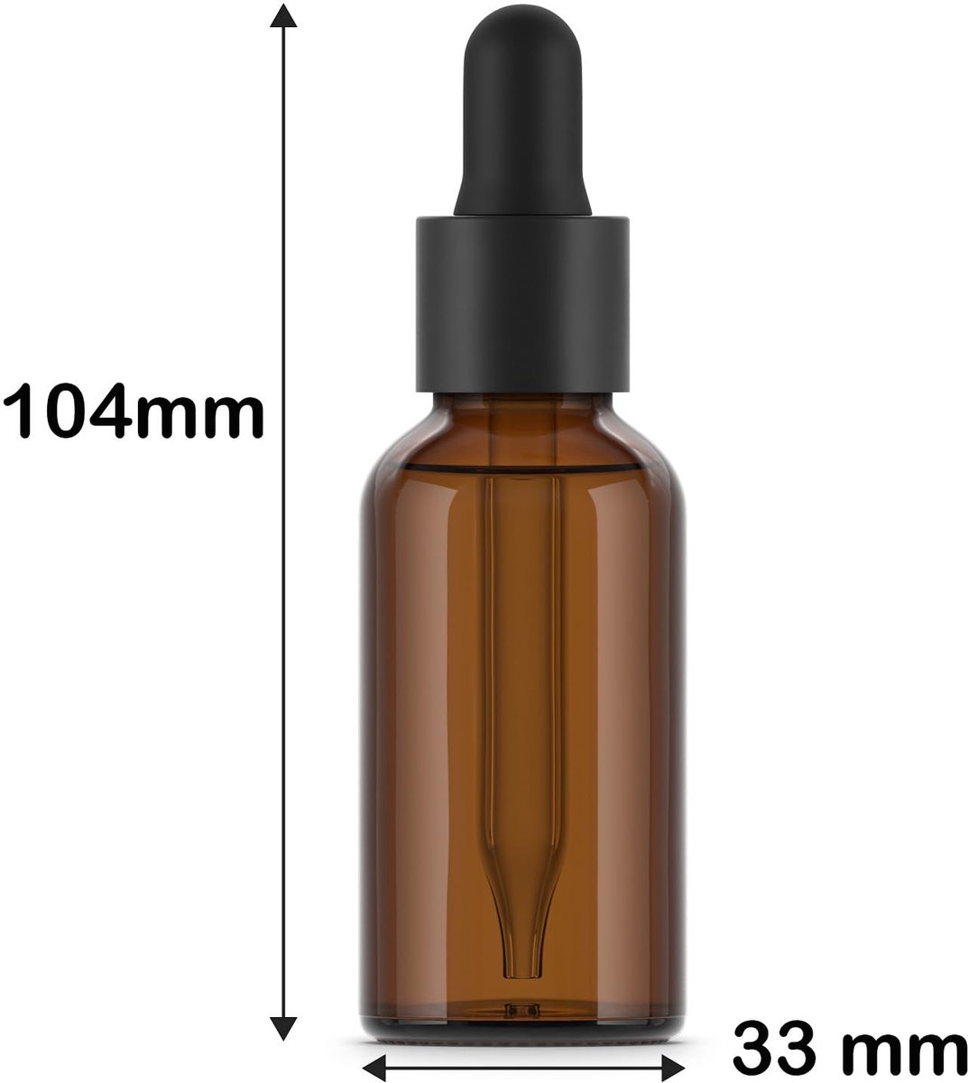 Essenciales Amber glazen - 20 Amber Glass Dropper Bottles with Pipettes, 30ml Each. Perfect for Essential Oils - ShopVlot