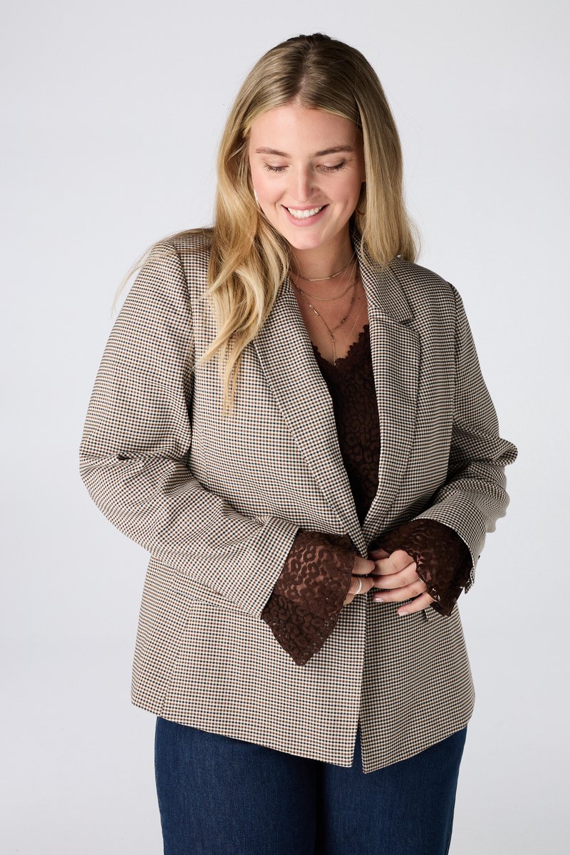 MS Mode Blazer Blazer met ruitpatroon