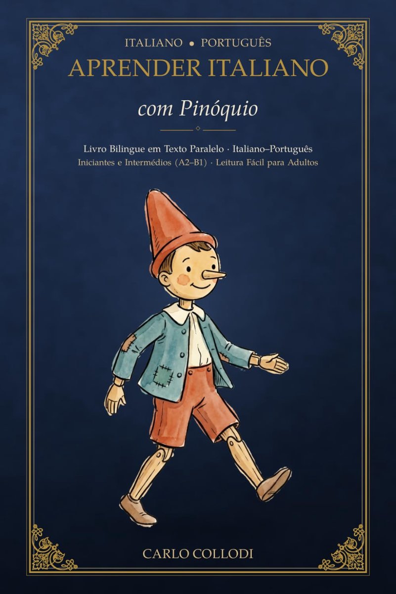 Aprender Italiano com Pinóquio: Livro Bilingue em Texto Paralelo Italiano–Português para Iniciantes e Intermédios - ShopVlot
