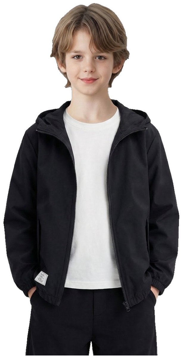 Currero Vest Jongens Met Rits Sweater Jongen Cardigan Gebreid Sweaters Hoodie Warme Trui Lange Mouw 10 Jaar Zwart