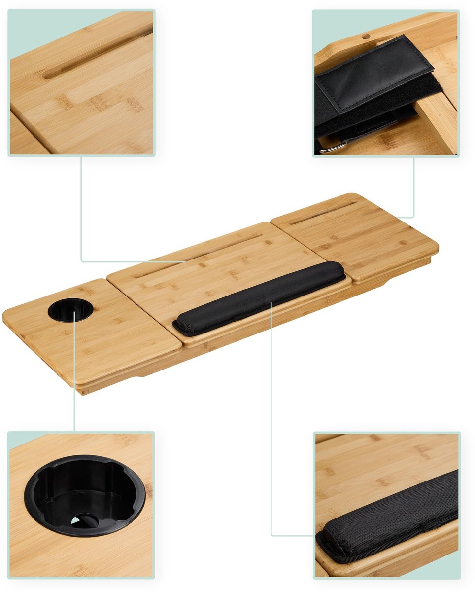 Elzusha - Laptop Stand voor Loopband met Verstelbare Straps en Houder