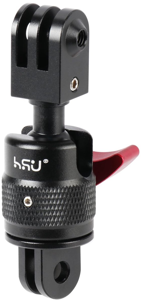 Elzusha - 360 Graden Verstelbare Adapter voor Actiecamera's van Aluminium