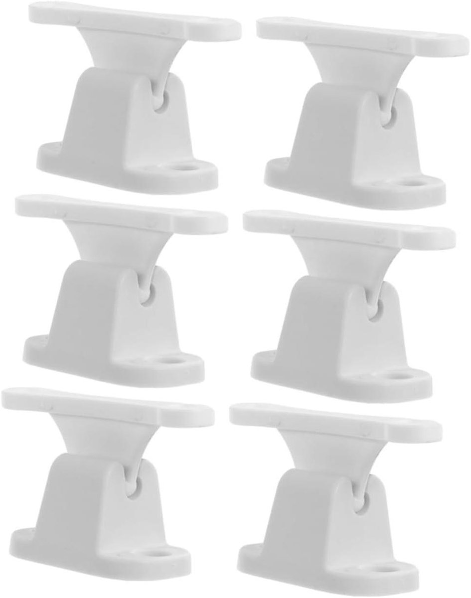Deurstopper Set - Deurvastzetter Houder - Kasten Deuren Sluiten - T-Vorm Ontwerp - 3 Stuks - Wit