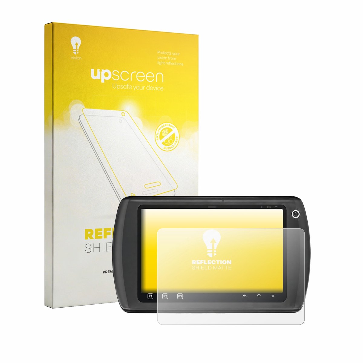 upscreen - Screenprotector voor Zebra ET1 - Folie Beschermfolie anti glare matte