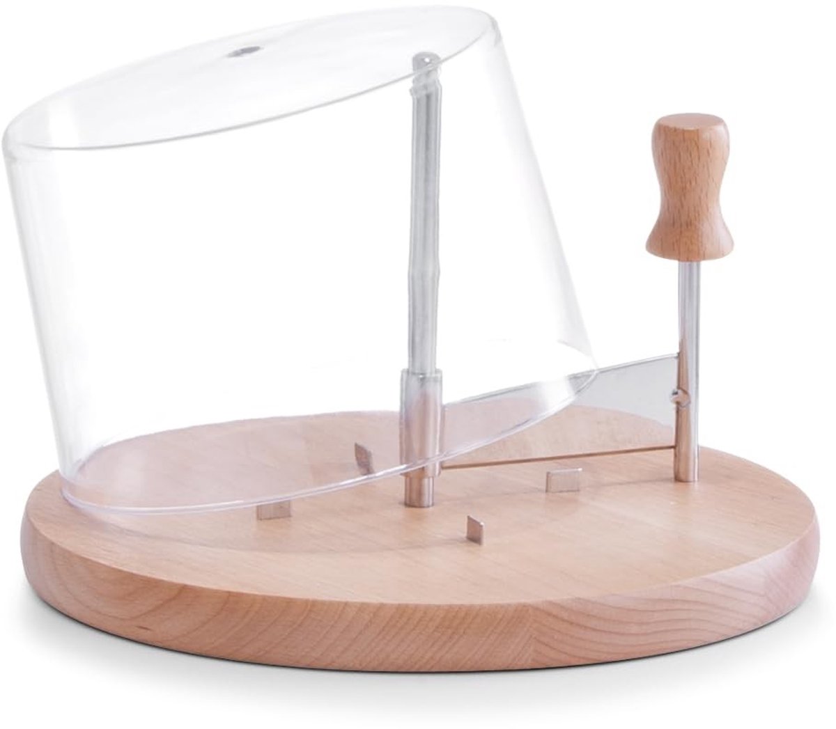 Elzusha - Stalen Kaassnijder met Houten Handvat