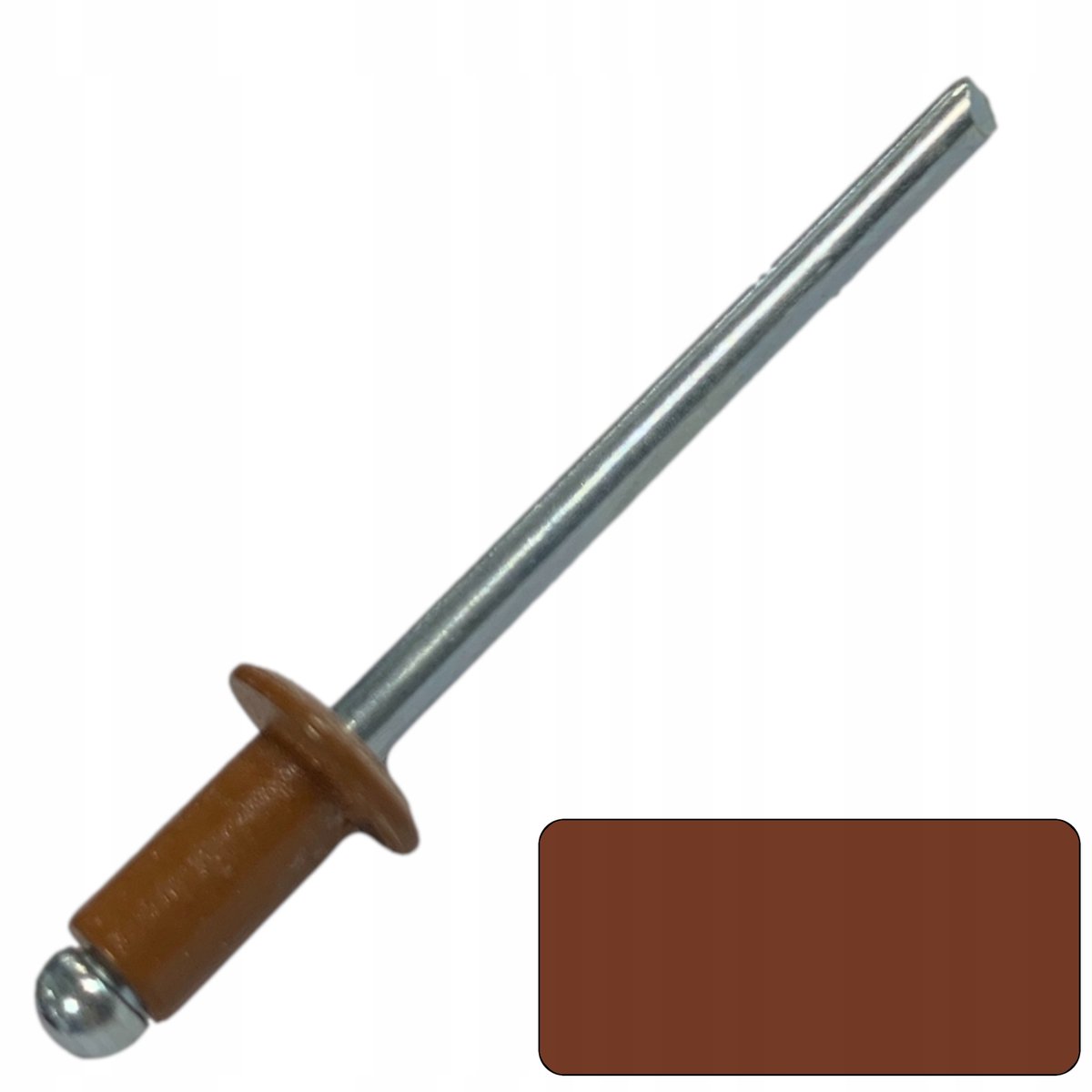 Merkloze blindklinknagels 4x8mm RAL 8003 - 100 stuks