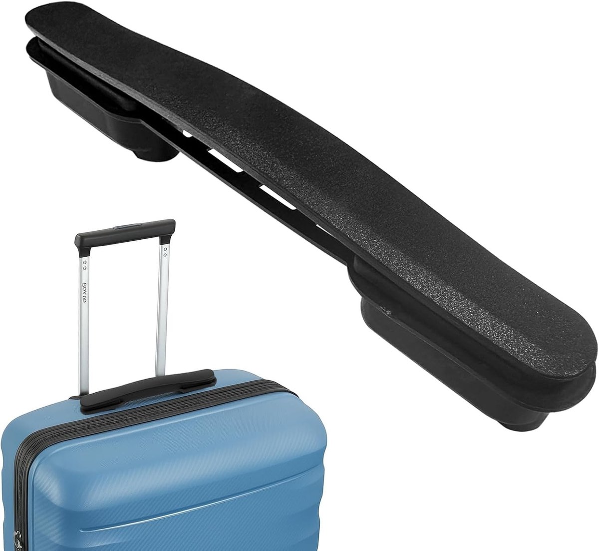 Luggage handle vervanging met duimgreep, 1 stuk, geschikt voor koffers en bagage, zwart
