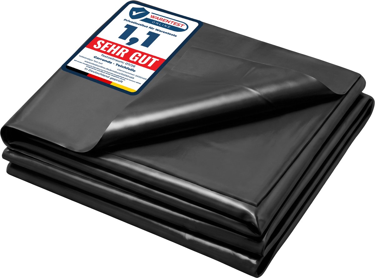 Garronda Vijverfolie 6 x 3 m PE 0,5 mm UV-bestendig 3-laags GD-0257