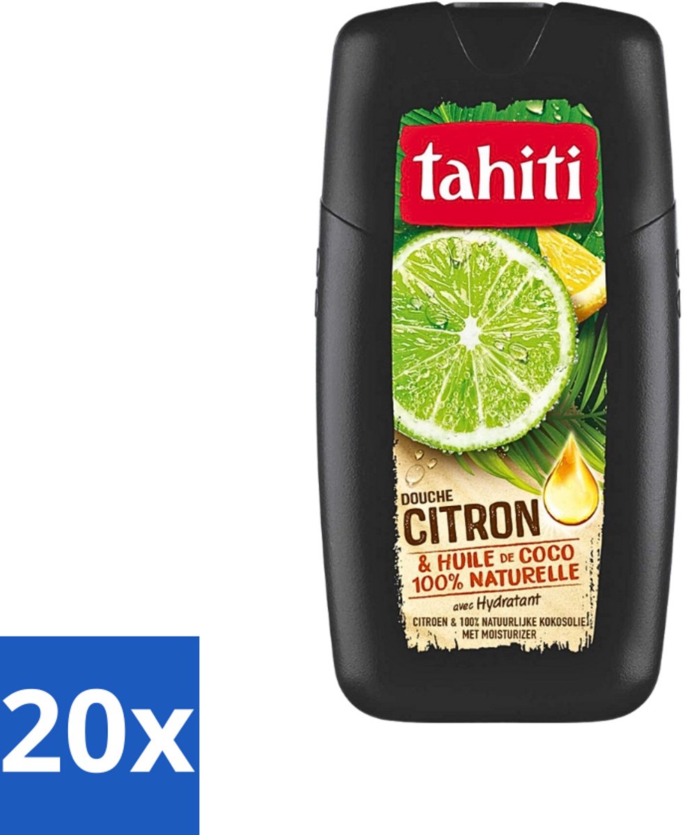 Tahiti - Douchegel - Citroen & Kokosolie - Hydraterend - 250 ml - Bulkverpakking - 20 stuks