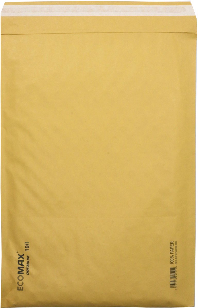 Luchtkussen enveloppen A3 - 19/I - 455 x 320 mm - 10 stuks - HK zelfklevend met plakstrip - Bruin - Netuno