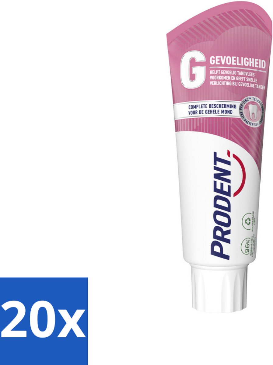 Prodent – Tandpasta – Gevoeligheid – Pro-Zinc Technologie – 75 ml - Bulkverpakking - 20 stuks