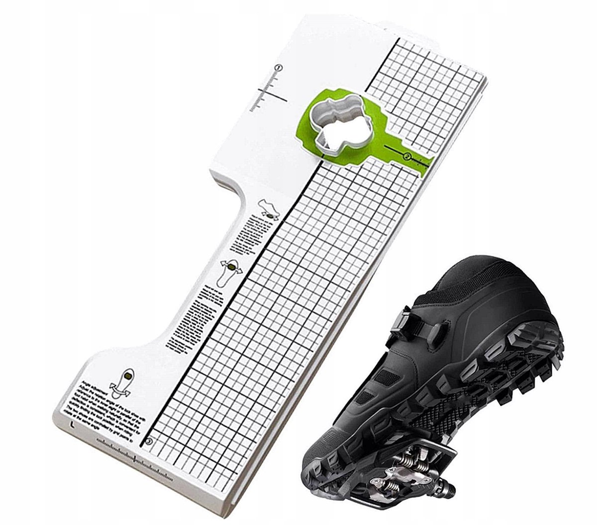 Blokkenstelmal voor schoenen met LOOK KEO cleats