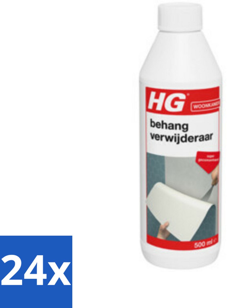 24 x HG Behangverwijderaar 500 ml - Behang Verwijderen - Behangverwijderaar - Behanglijm Verwijderen - Behangverwijdering - Behang Renovatie