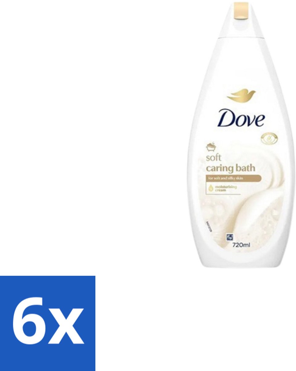 Dove – Badcrème – Soft – 720 ml - Voordeelverpakking - 6 stuks