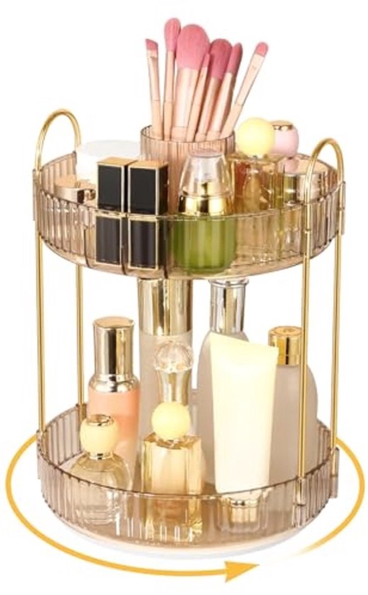 Draaibare Make-up Organizer met Multi-vakken voor Badkamer en Slaapkamer
