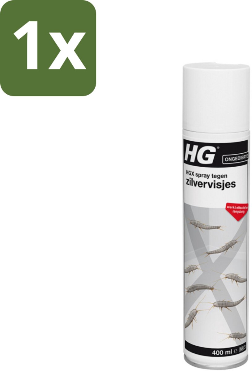 1 x HG X Tegen Zilvervisjes 400 ml - Zilvervisjes Bestrijding - Zilvervisjes In Huis - Zilvervisjes Bestrijding Spray - Zilvervisjes Bestrijding 400 Ml - Zilvervisjes Bestrijding Langdurig