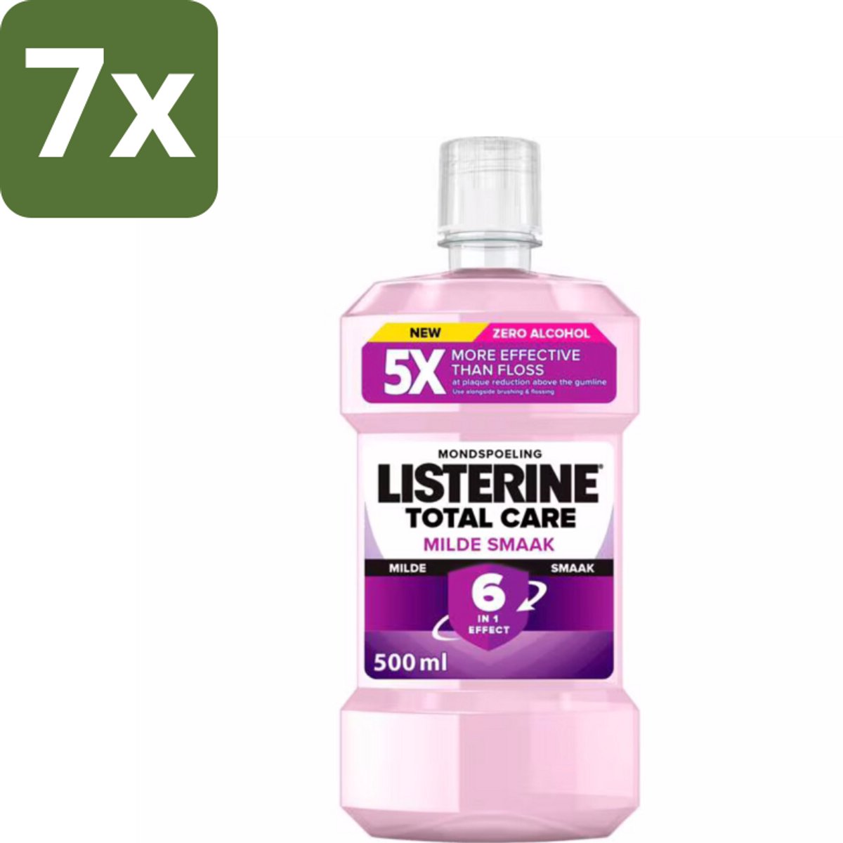 Listerine – Mondwater – Total Care – Extra mild – 500 ml - Bulkverpakking - 7 stuks