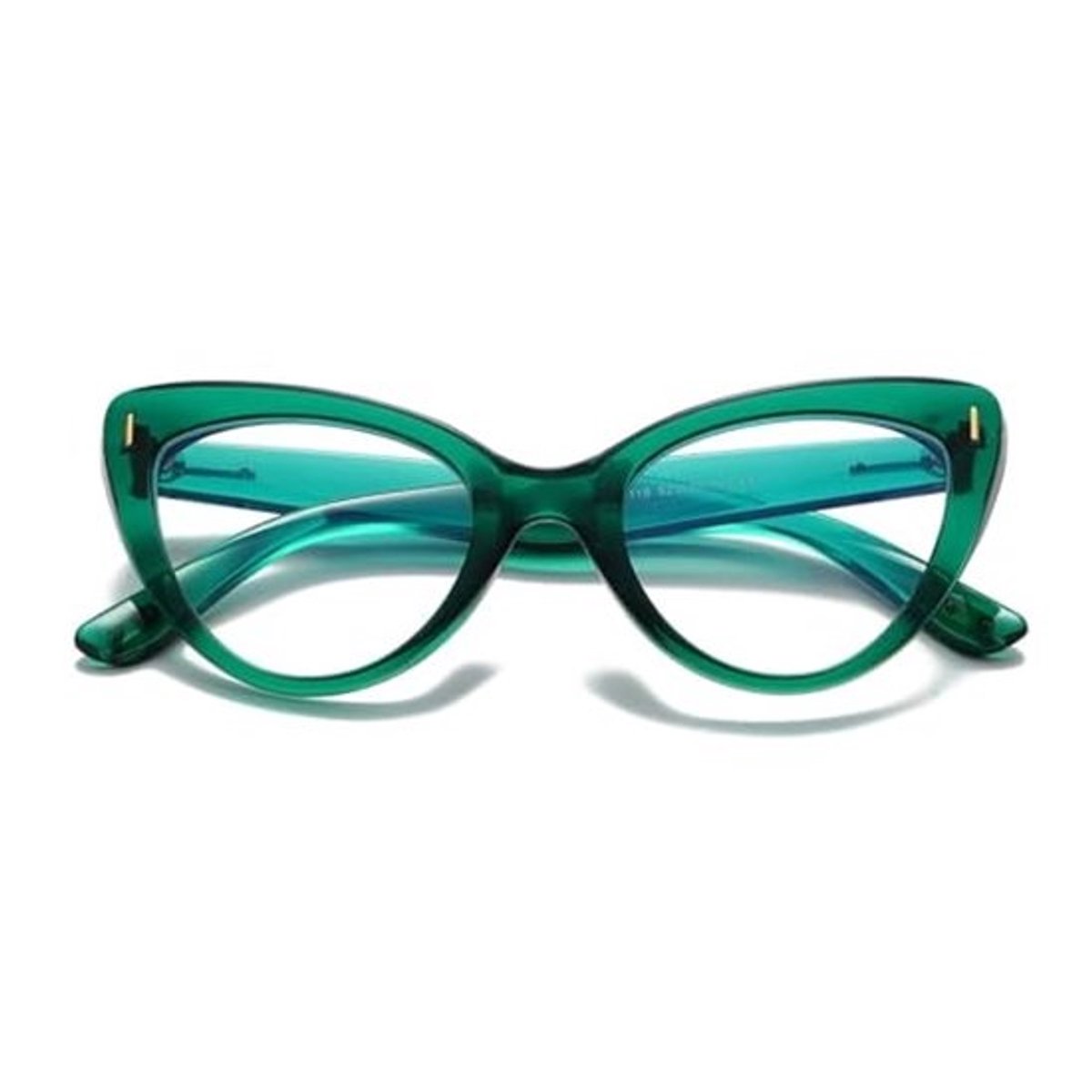 3 paar modieuze kattenogen leesbrillen voor dames - oversized Cat Eye met stoffen zak