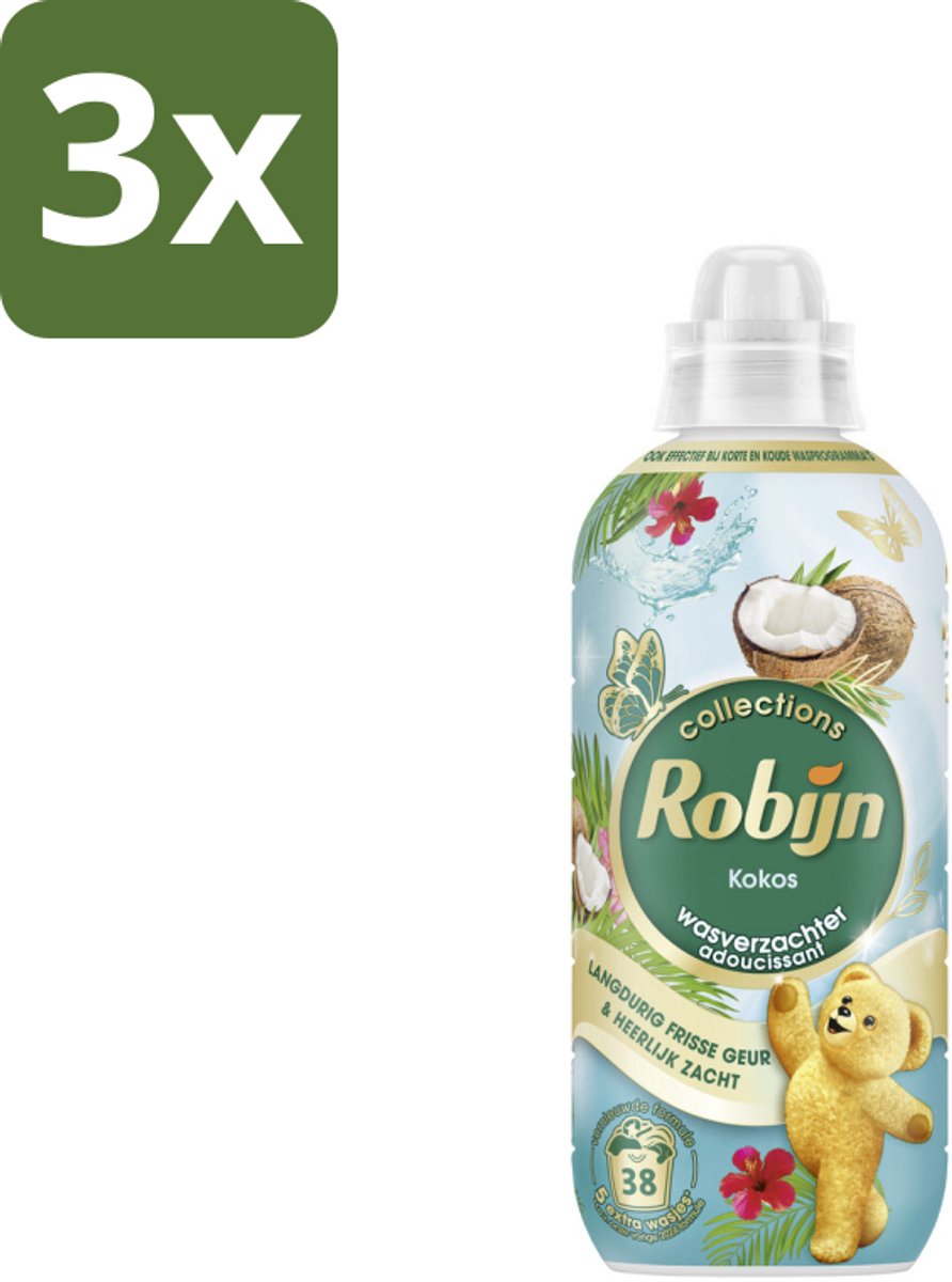 3 x Robijn – Wasverzachter – Kokos Sensation – 765 ml - Koffiezetapparaat