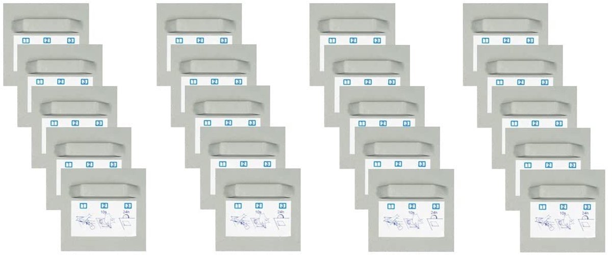 Solidchoice - Set van 20 Zelfklevende Platen 45 x 45 mm met Oog voor Wanddecoratie