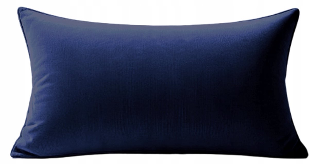 MMO-EURO Martyna Opiełka Decoratieve Kussenhoes velours - marineblauw, 45x25 cm
