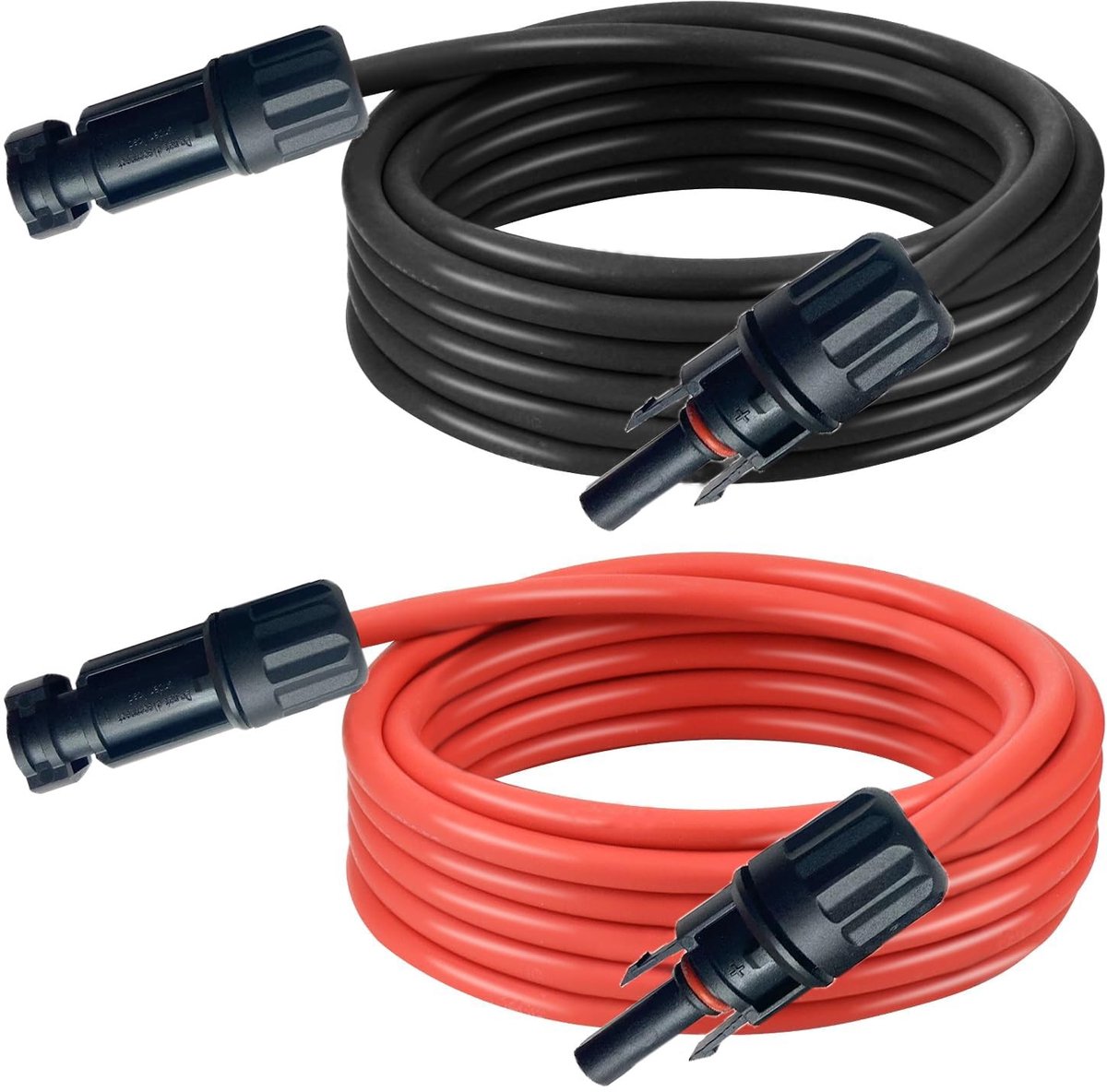 Elzusha - 4 mm² Solar Kabel, 5 m met Zonneplug voor PV Installatie