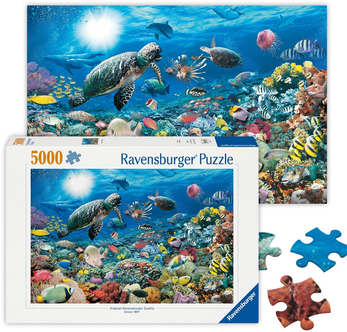 Elzusha - Onderwater Tranquiliteit Puzzel van 5000 Stukken