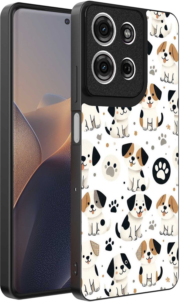 Geschikt voor Motorola Edge 60 Fusion Telefoonhoesje met honden opdruk - TPU backcover case dog design - Smartphonica geschikt voor Motorola Edge 60 Fusion