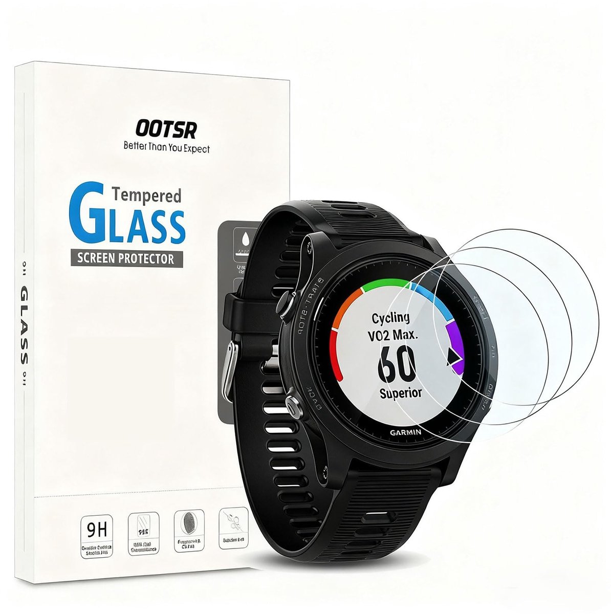 Solidchoice - Beschermfolie voor Garmin Forerunner 935 (3 stuks)