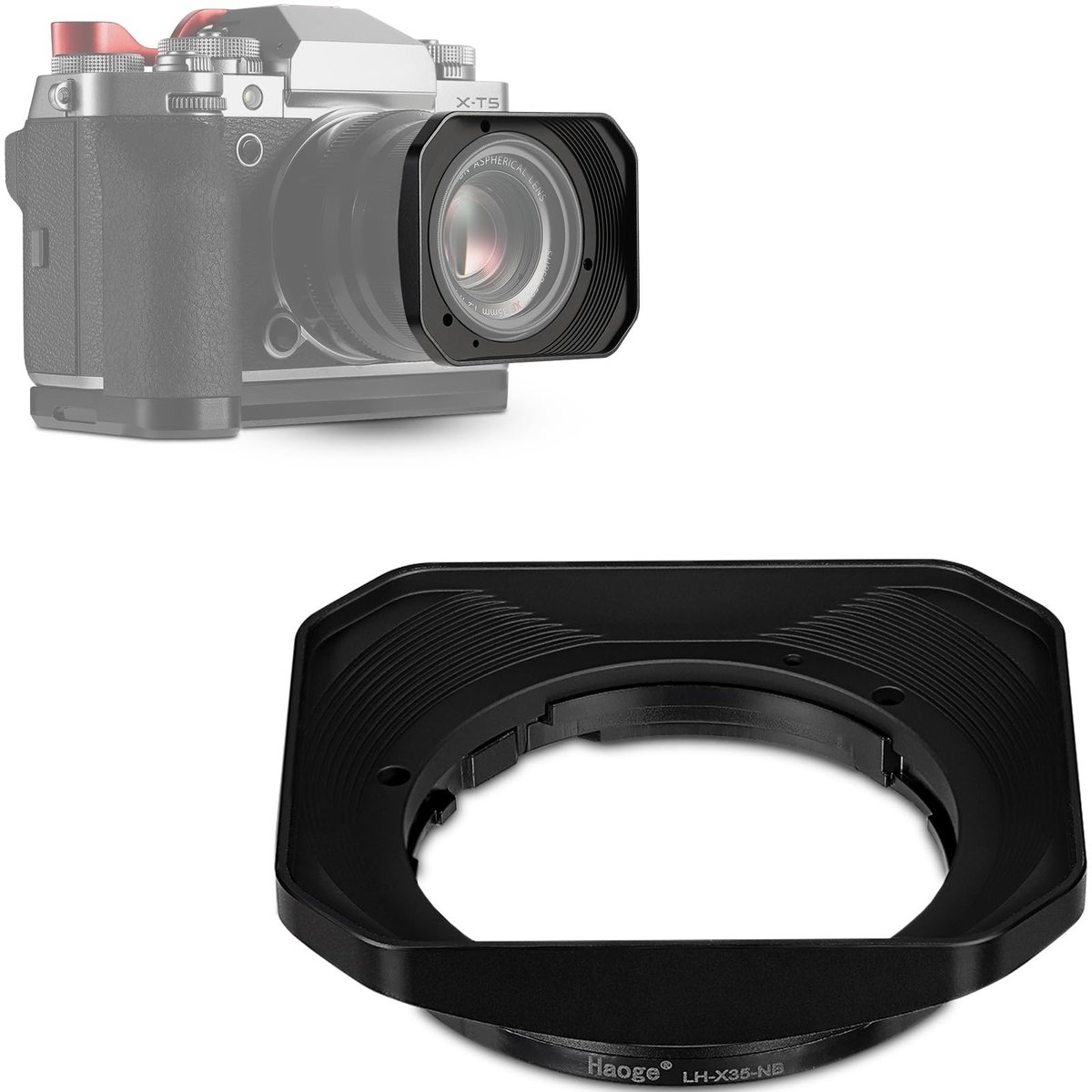 Solidchoice - Vierkante Metalen Lenskap voor XF 35mm en 23mm Lenses