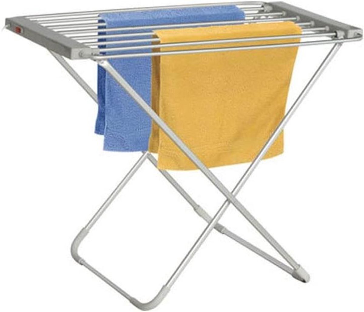 Elektrisch droogrek - Wasdroger rek - Kleding drogen - Laag stroomverbruik - 55x95x75 cm - Grijs