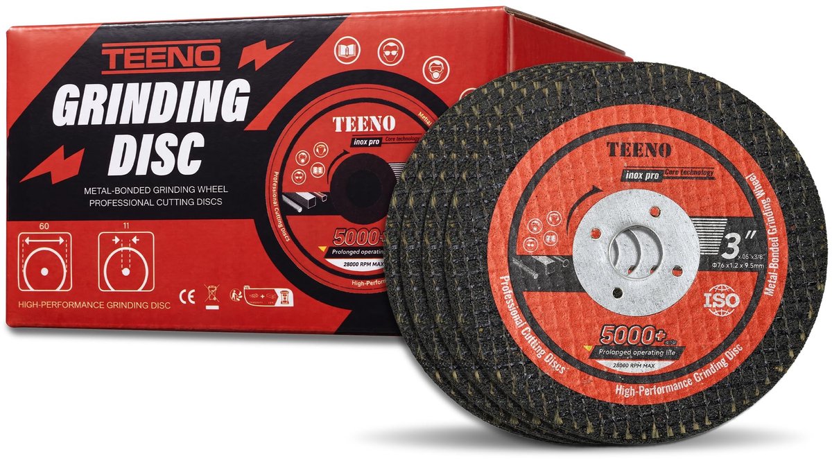 Solidchoice - 25 Stuks Doorslijpschijven 76 mm voor Haakse Slijper
