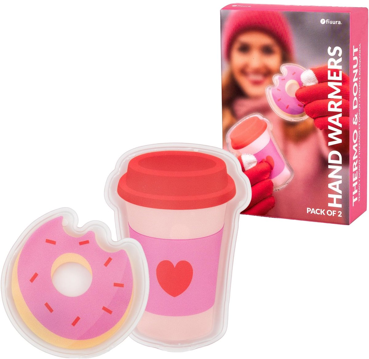Solidchoice - Herbruikbare Handwarmers Set van 2 - Mini Pocket Warmers met Gel