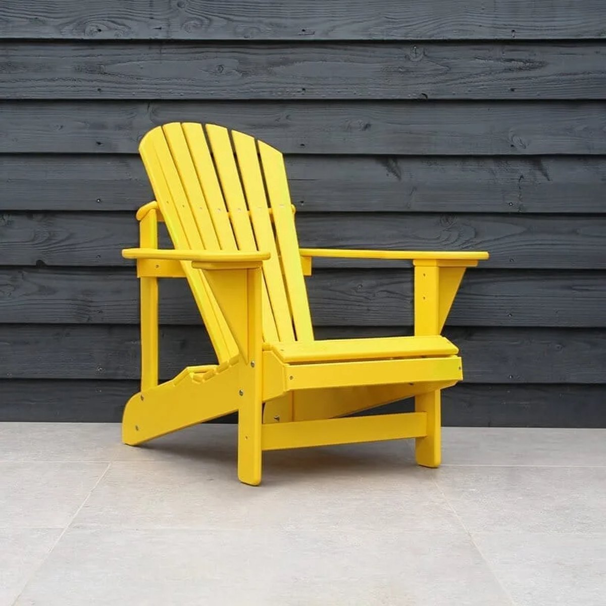 Originele Adirondack Tuinstoel | Kunststof | Geel | 10 jaar garantie | Binnen 2-5 werkdagen geleverd | Canada Comfy Chair