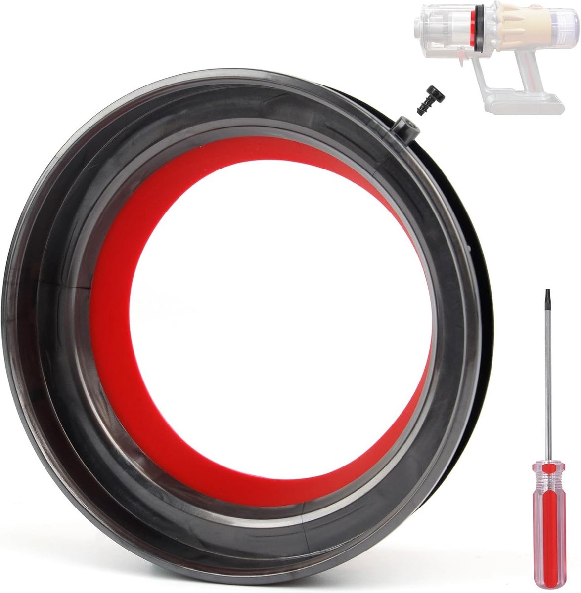 Vervangende afdichtring voor Dyson V12 SV18 SV20 stofzuiger, geschikt voor stofreservoir onderdelen, compatibel met 965272-01, optimale stofafzuiging en duurzaamheid