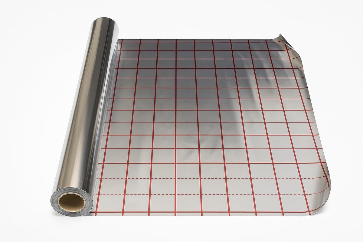 Wärmer System Vloerverwarming Aluminium Superfoil 1mx50m Roll-Reflecterende Isolatie Folie - ShopVlot
