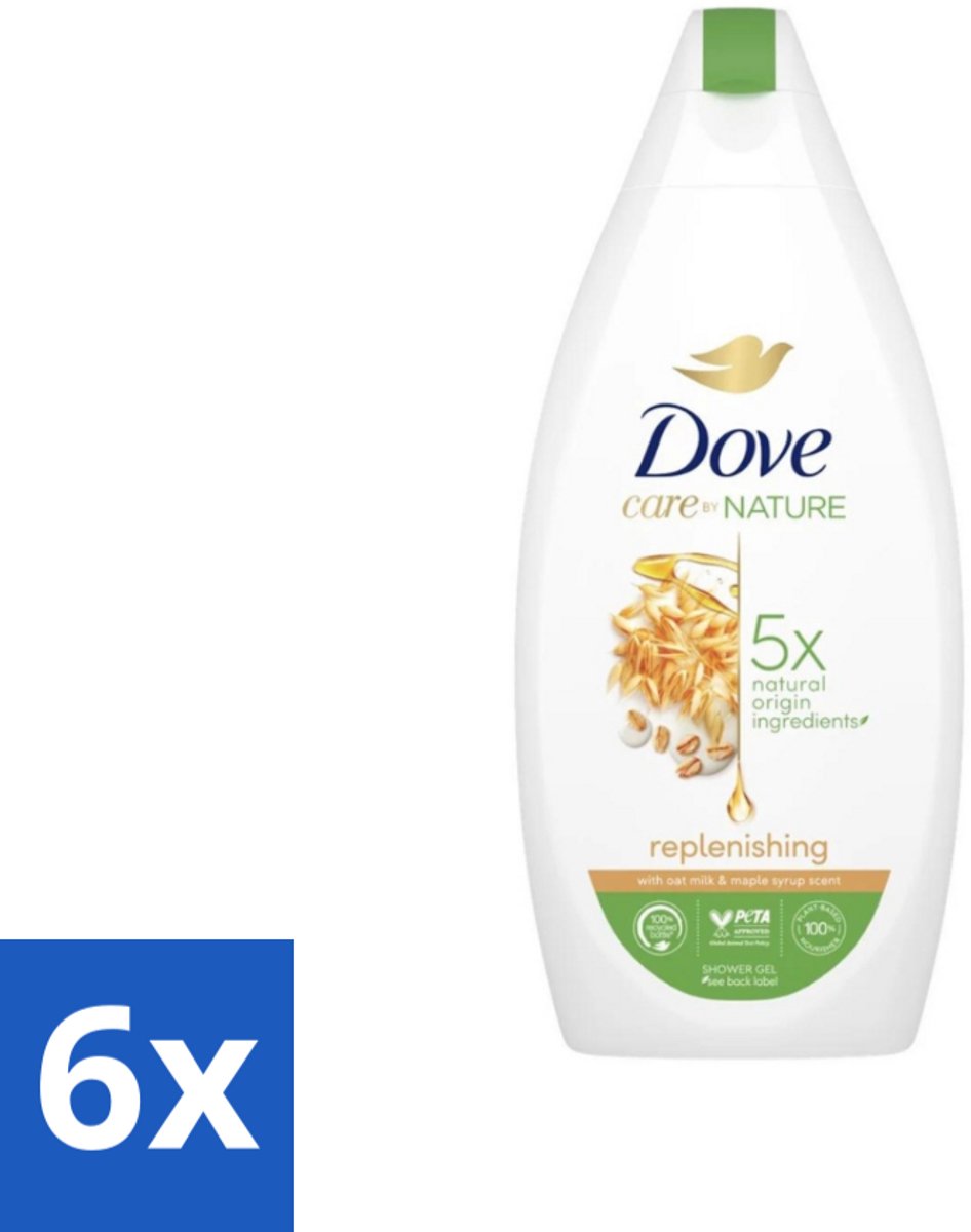 6 x Dove - Douchegel - Replenishing - Hydraterend en verzorgend - 400 ml - Douchegel - Hydratatie - Huid Verzorging - Zachte Huid - Schuim