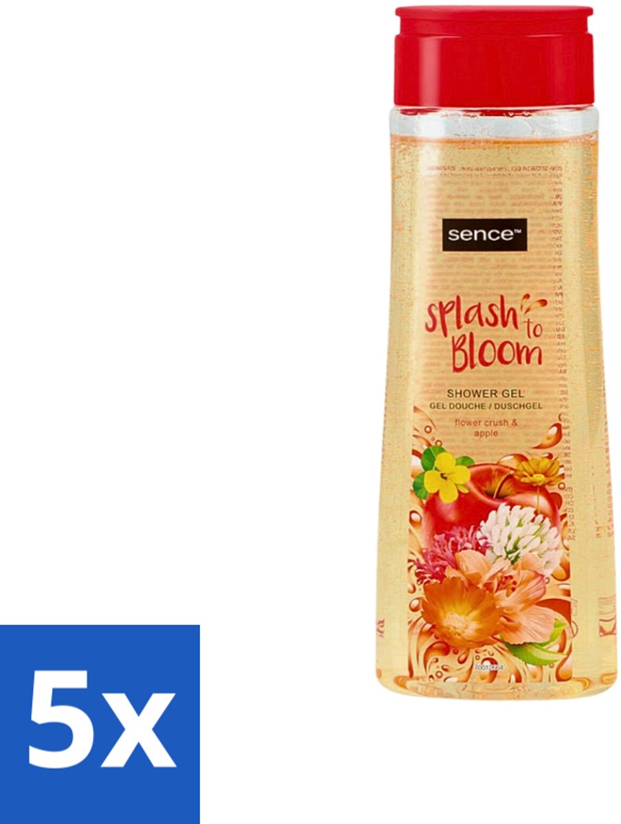 5 x Sence - Body-X Twilight Amber - Douchegel - Voor Vrouwen - 500 ml - Douchegel Voor Vrouwen - Fruitige Geur - Bloemige Geur - Douchegel Voor Dagelijkse Gebruik - Verzorgende Douchegel