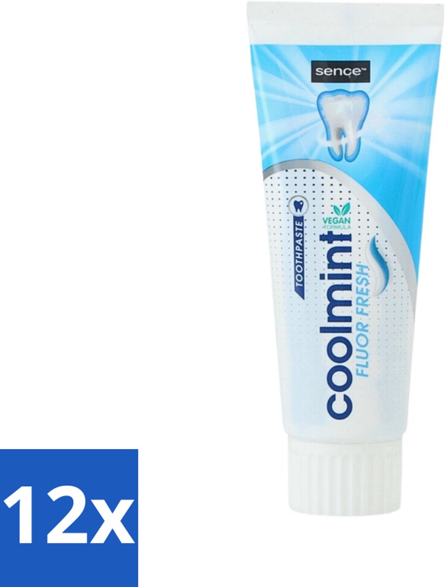 Sence - Freshmint - Tandpasta - Met Fluor - 75 ml - Voordeelverpakking - 12 stuks