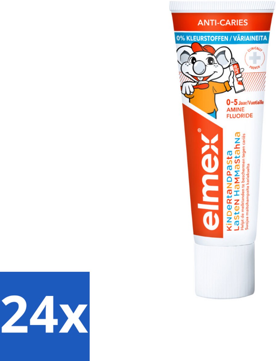 Elmex Gel-Tandpasta Peuter (0-5 Jaar) 75 ml - Voordeelverpakking - 24 stuks