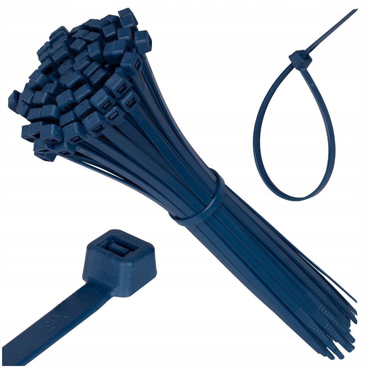 Metaal detecteerbare kabelbinders 2.5x98mm, 100 stuks, blauw
